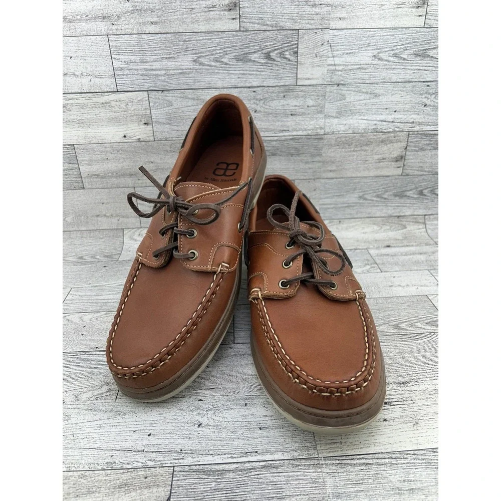 Allen Edmonds Eastport‎ Men Size 11D Tan Leather Boat Shoes Handsewn Loafers